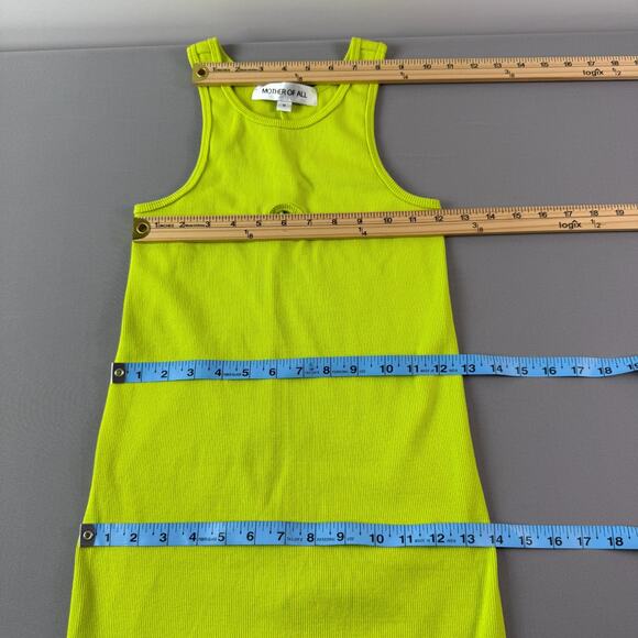 Mother Of All Gracie Midi Dress Bodycon Mint Green Knit Party Women's M Stretch - Picture 11 of 16